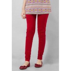 Women's Red Viscose Women Churidaar Tights. MVC-11